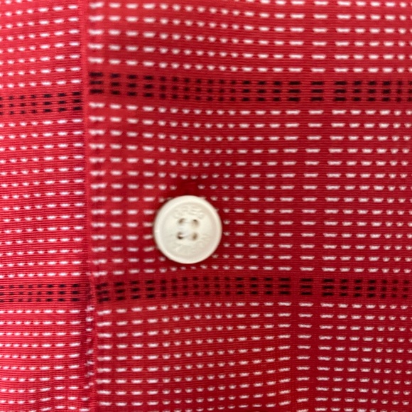 GREG NORMAN Men’s Red Collared Golf Shirt Medium - Picture 3 of 11